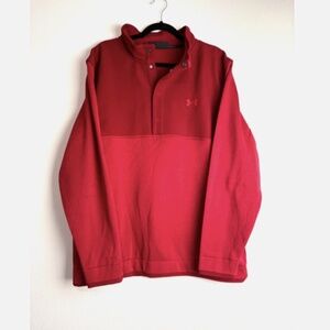 Under Armour Mens Size 2XL ColdGear Golf Sweatshirt 1/4 Snap Mock Neck